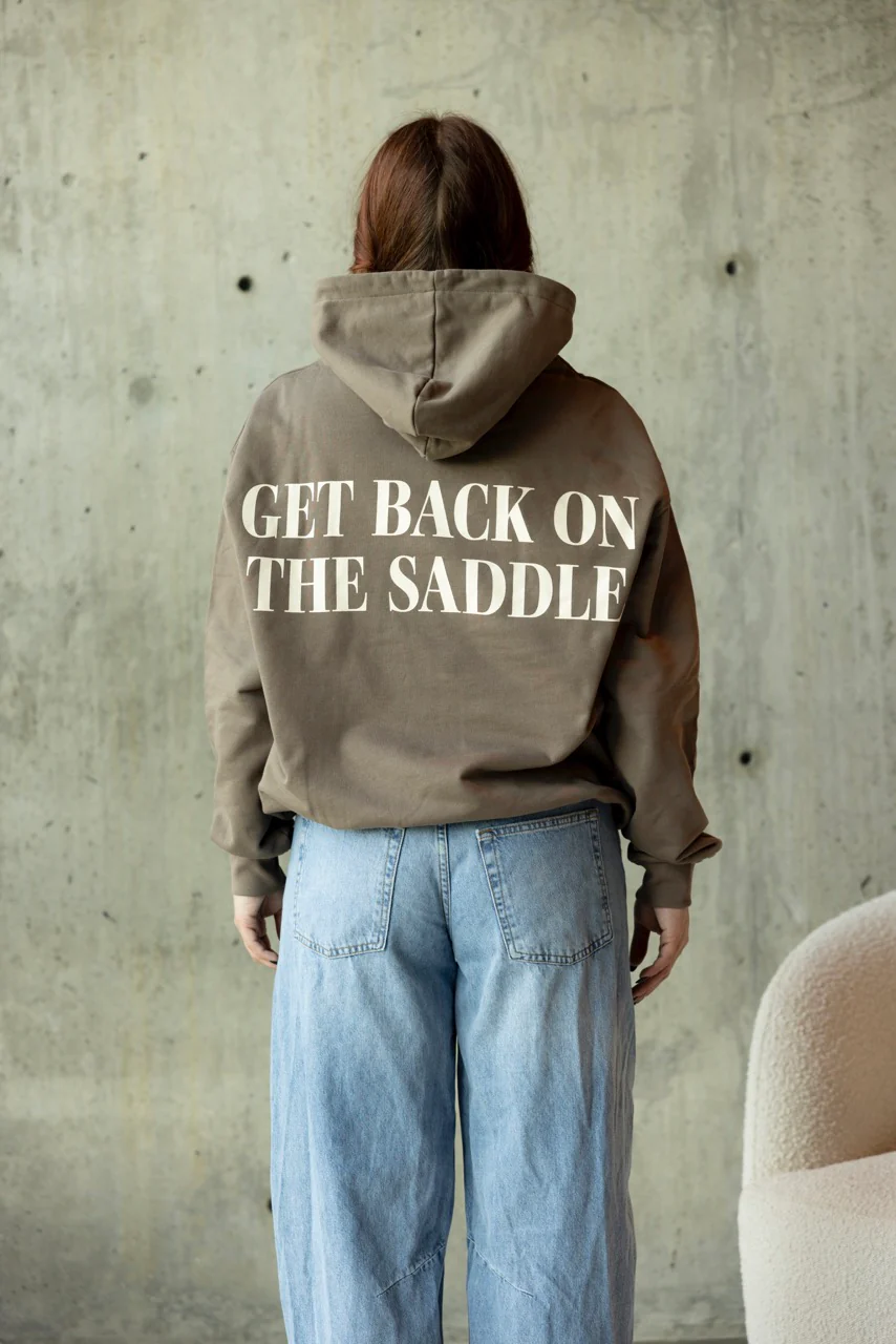 GET BACK ON THE SADDLE HOODIE