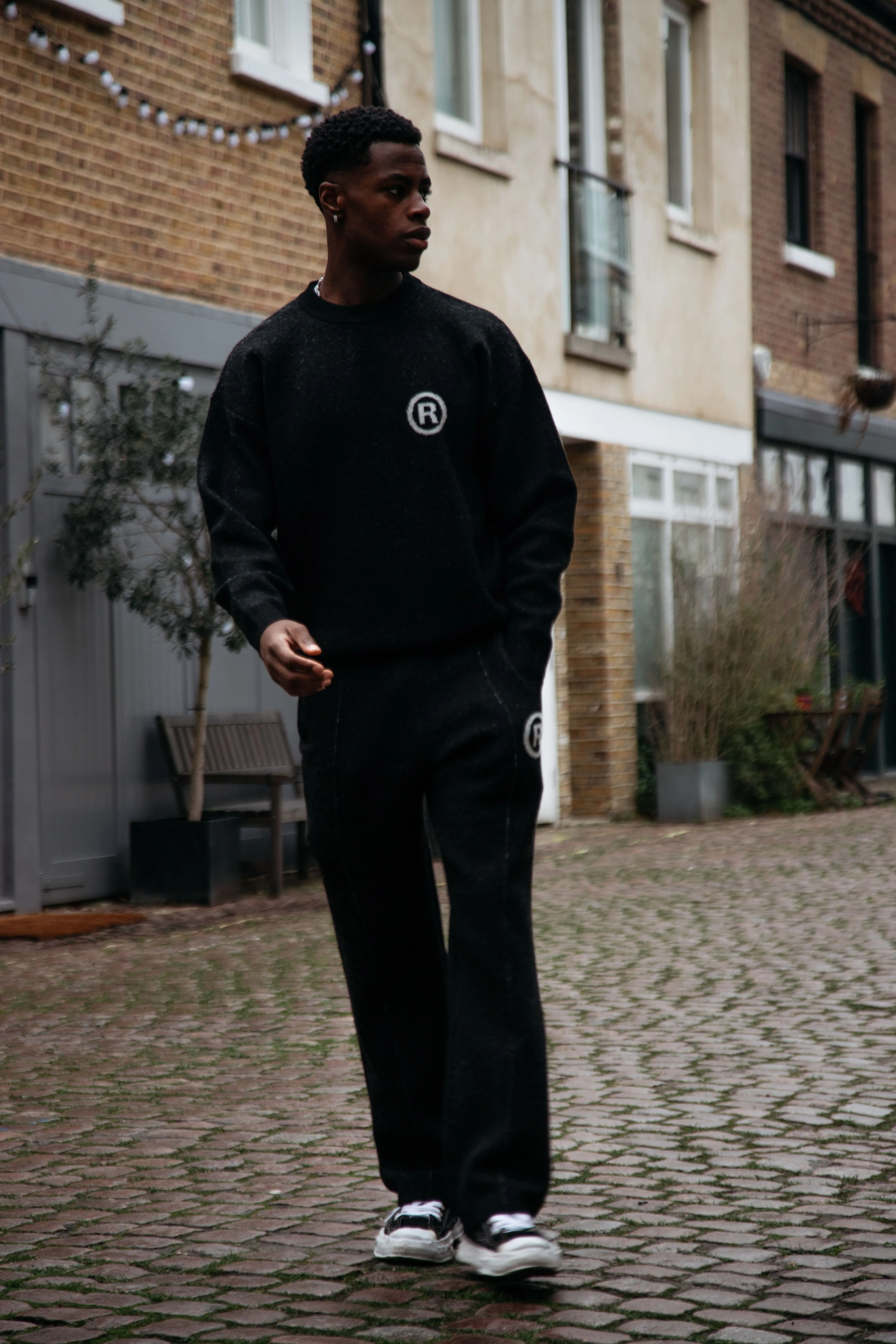 Black Knit RMDY. Studios Joggers