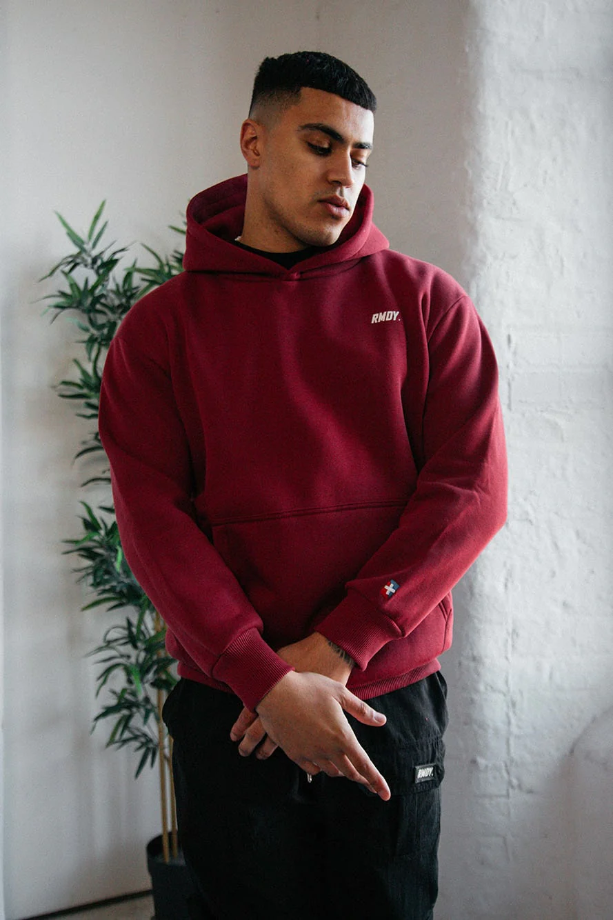 Burgundy RMDY. Hoodie