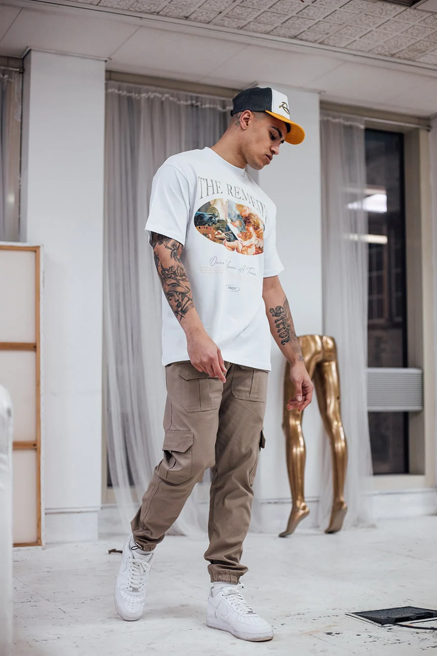 Straight Leg Tan RMDY. Cargo Bottoms